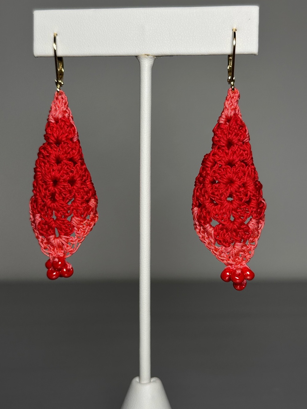 Handmade Crochet Filigree Style Earrings